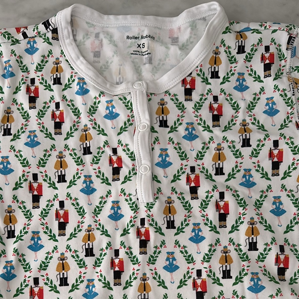 XS Roller Rabbit Nutcracker Pajamas!